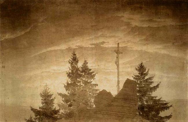 Caspar David Friedrich Cross in the Mountains oil painting picture